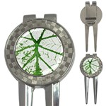 Leaf Patterns Golf Pitchfork & Ball Marker Front