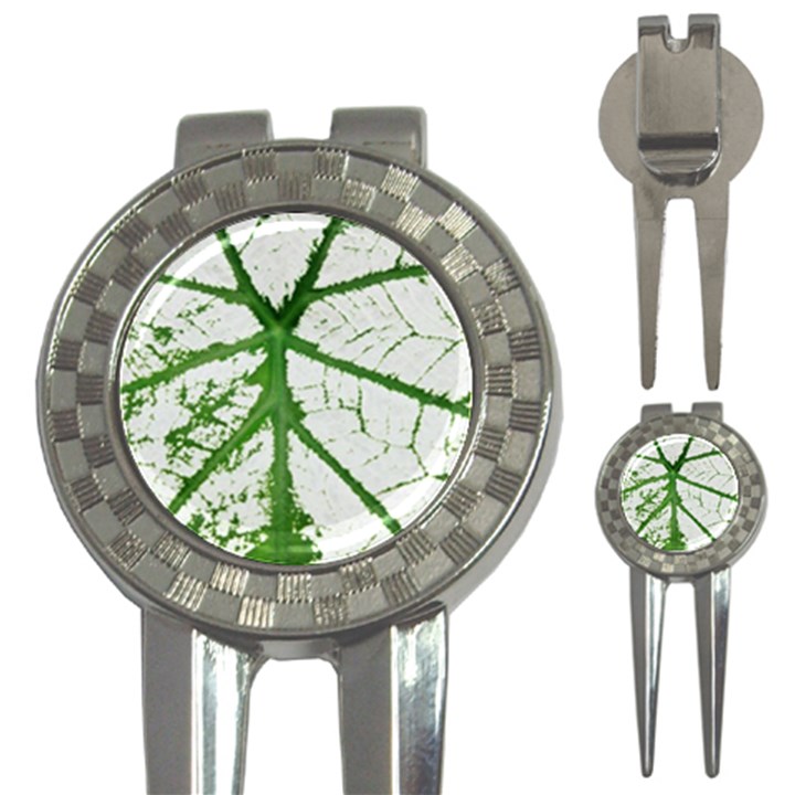 Leaf Patterns Golf Pitchfork & Ball Marker