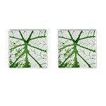 Leaf Patterns Cufflinks (Square) Front(Pair)