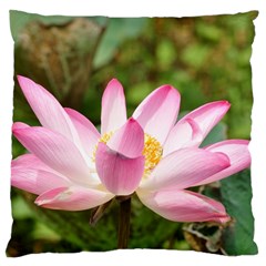 A Pink Lotus Large Cushion Case (one Side) by natureinmalaysia