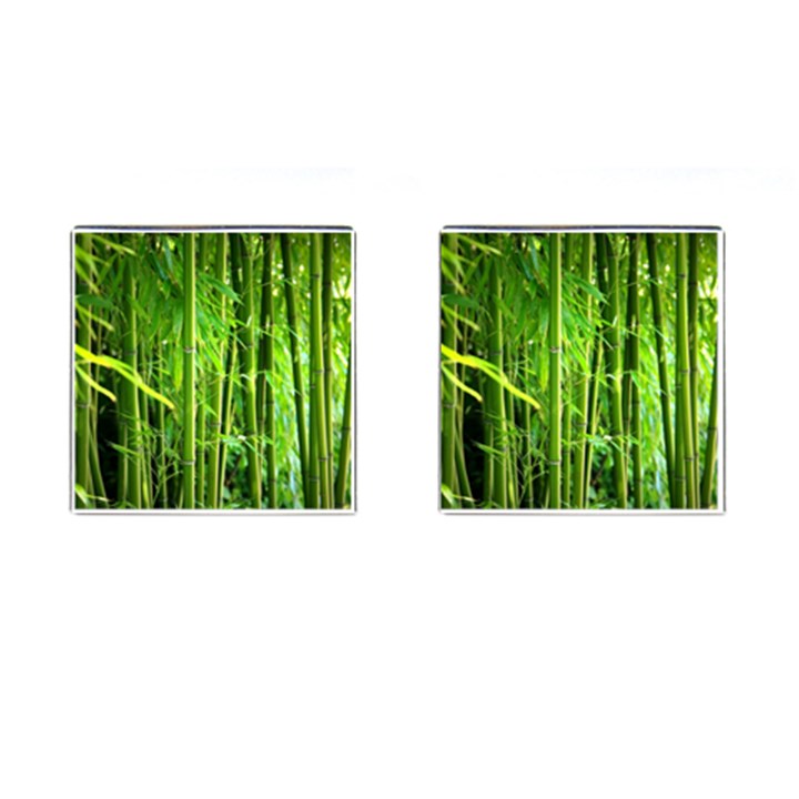 Bamboo Cufflinks (Square)