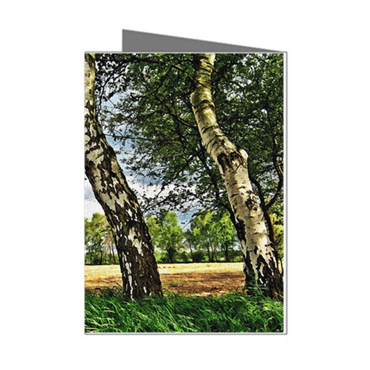 Trees Mini Greeting Card (8 Pack)