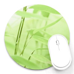 Bamboo 8  Mouse Pad (round) by Siebenhuehner