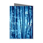 Blue Bamboo Mini Greeting Card (8 Pack) Left