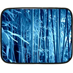 Blue Bamboo Mini Fleece Blanket (two Sided) by Siebenhuehner