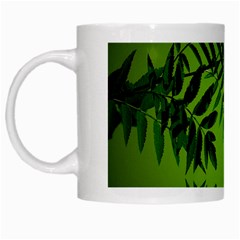 Leaf White Coffee Mug by Siebenhuehner