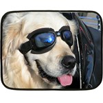 Cool Dog  Mini Fleece Blanket (Two Sided) 35 x27  Blanket Back