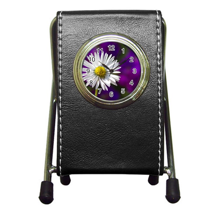 Daisy Stationery Holder Clock