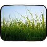 Grass Mini Fleece Blanket (Two Sided) 35 x27  Blanket Front