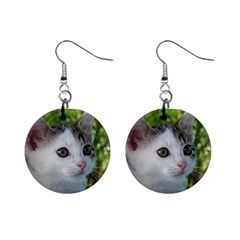 Young Cat Mini Button Earrings by Siebenhuehner