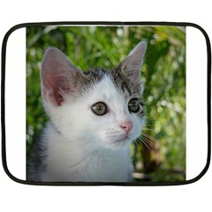 Young Cat Mini Fleece Blanket (two Sided) by Siebenhuehner