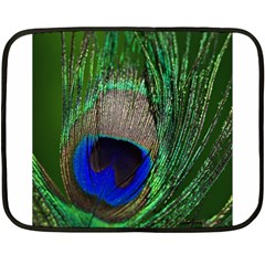 Peacock Mini Fleece Blanket (two Sided) by Siebenhuehner