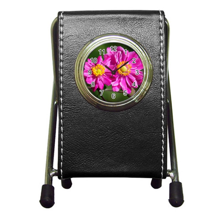 Flower Stationery Holder Clock