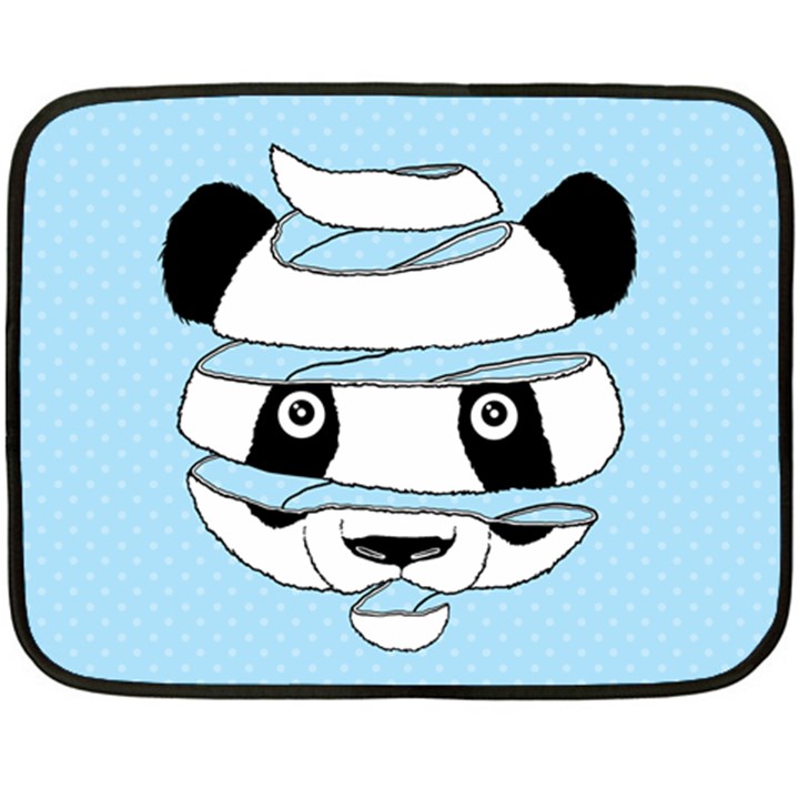 Panda Mini Fleece Blanket (Two Sided)