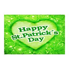 Unique Happy St  Patrick s Day Design Double Sided Flano Blanket (mini) by dflcprints