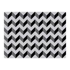 Modern Retro Chevron Patchwork Pattern  Double Sided Flano Blanket (mini) by GardenOfOphir