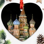 Saint Basil s Cathedral  Heart Ornament Front