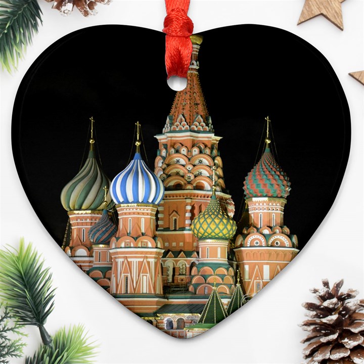 Saint Basil s Cathedral  Heart Ornament