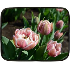 Tulips Mini Fleece Blanket (two Sided) by anstey