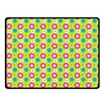 Cute Floral Pattern Double Sided Fleece Blanket (Small)  45 x34  Blanket Back