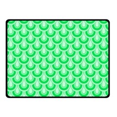 Awesome Retro Pattern Green Double Sided Fleece Blanket (small)  by ImpressiveMoments