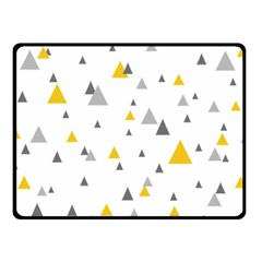 Pastel Random Triangles Modern Pattern Double Sided Fleece Blanket (small)  by Dushan