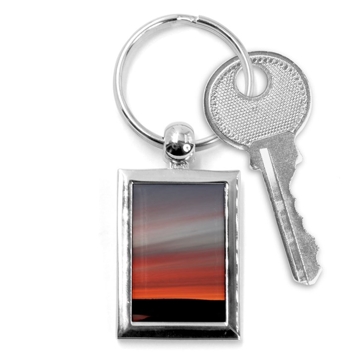 Canadian Red Sky Key Chain (Rectangle)