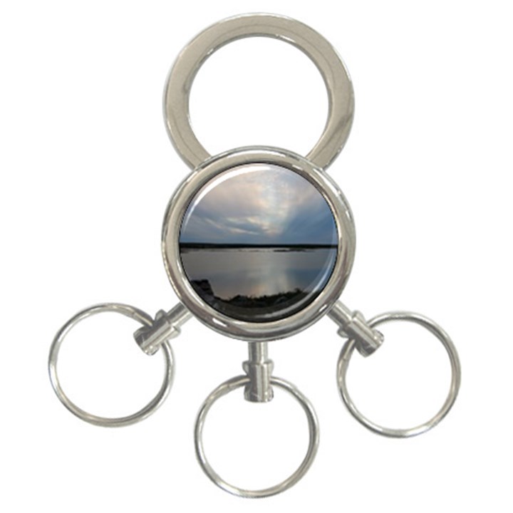 Canadian Blue Sky 3-Ring Key Chain