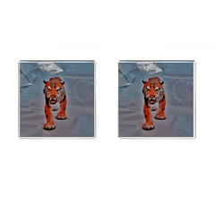 Tiger Cufflinks (square) by sirhowardlee