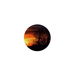 Sunset At Nature Landscape 1  Mini Buttons by dflcprints