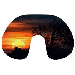 Sunset At Nature Landscape Travel Neck Pillows by dflcprints