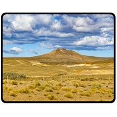 Patagonian Landscape Scene, Argentina Fleece Blanket (medium)  by dflcprints