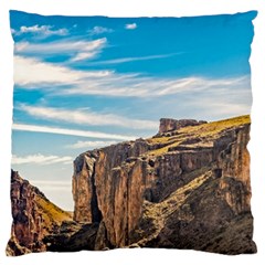 Rocky Mountains Patagonia Landscape   Santa Cruz   Argentina Large Cushion Case (one Side) by dflcprints