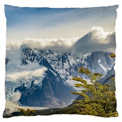 Snowy Andes Mountains, El Chalten Argentina Standard Flano Cushion Case (one Side) by dflcprints