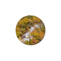 Colored Forest Landscape Scene, Patagonia   Argentina Golf Ball Marker (4 Pack) by dflcprints