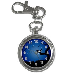 Nightscape Landscape Illustration Key Chain Watches by dflcprints