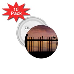 Small Bird Over Fence Backlight Sunset Scene 1 75  Buttons (10 Pack) by dflcprints