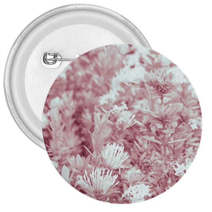 Pink Colored Flowers 3  Buttons