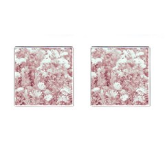 Pink Colored Flowers Cufflinks (square) by dflcprints