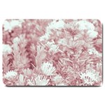 Pink Colored Flowers Large Doormat  30 x20  Door Mat