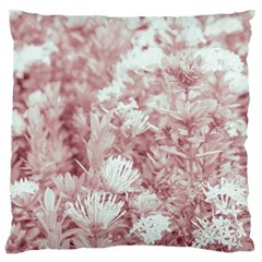 Pink Colored Flowers Large Cushion Case (two Sides) by dflcprints