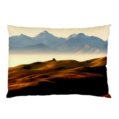 Landscape Mountains Nature Outdoors Pillow Case (two Sides) by BangZart