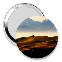 Landscape Mountains Nature Outdoors 3  Handbag Mirrors by BangZart