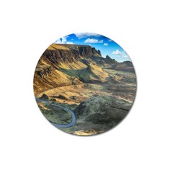 Nature Landscape Mountains Outdoor Magnet 3  (round) by Celenk