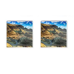 Nature Landscape Mountains Outdoor Cufflinks (square) by Celenk