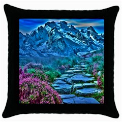 Pathway Nature Landscape Outdoor Throw Pillow Case (black) by Celenk