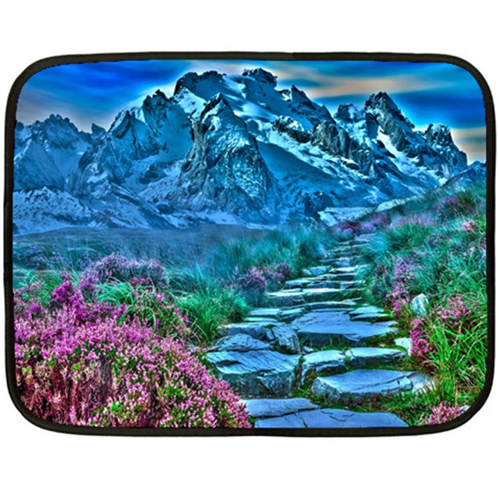 Pathway Nature Landscape Outdoor Fleece Blanket (Mini)