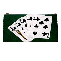 Poker Hands   Straight Flush Clubs Pencil Cases by FunnyCow