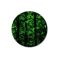 Emerald Forest Magnet 3  (round) by FunnyCow