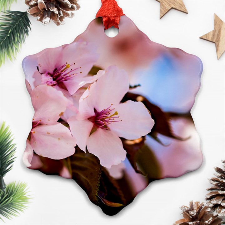 Three Sakura Flowers Ornament (Snowflake)